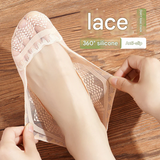 Women’s Lace Invisible Socks – Quick-Dry Cotton Non-Slip Low Cut
