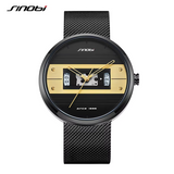 Sinobi Men’s Stainless Steel Sports Quartz Watch – Waterproof Chronograph Wristwatch