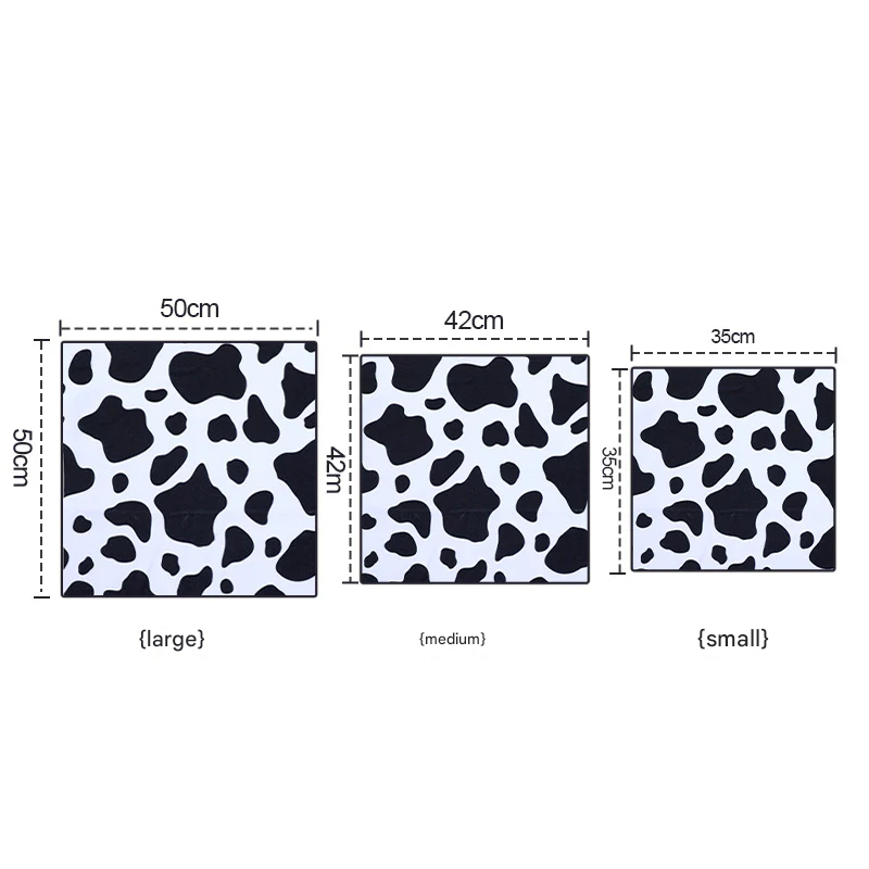 Foldable Multi-Purpose Storage Bag – Cow Pattern Travel Organizer for Cosmetics, Tablets & Daily Essentials