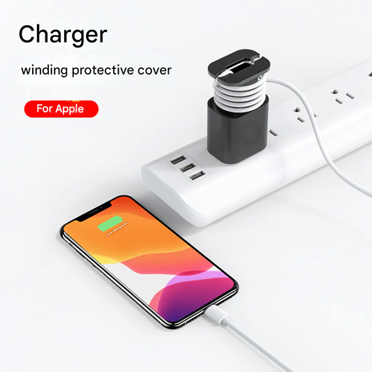 Universal Silicone Cable Winder Cover for Phone Chargers – Protective Cord Organizer