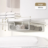 Pull-Out Hanging Storage Shelf – Carbon Steel Organizer for Kitchen, Bathroom & Closet