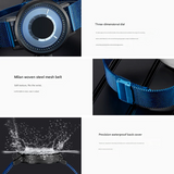 Sinobi Men’s Concept Quartz Watch – Waterproof Stainless Steel Strap Fashion Timepiece