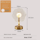 Modern Windmill Acrylic LED Table Lamp – USB Bedside Light