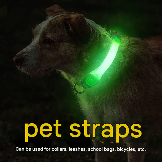 LED Dog Collar Light – Luminous Safety Pendant for Night Walks & Pet Visibility