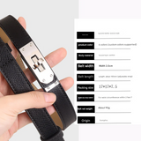 Women's Leather Waist Belt – Snap Button Fashion Dress Accessory