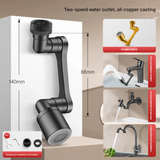 Rotating Faucet Extension Arm – 1440° Splash-Proof Aerator for Sink & Basin