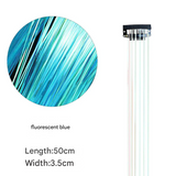 Classic Tinsel Hair Extensions – Long Sparkly PET Strands, 50cm Glitter Highlights (Set of 2)