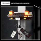 Miata-style Car Headlight Key Holder Hook – Adhesive Hook with LED Light