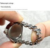 BOZHI Antique Silver Ring Watch for Women & Men – Retro Quartz Band