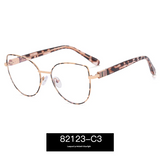Women’s Cat-Eye Blue Light Glasses – Elegant Metal Full Frame with Rhinestone