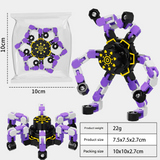 Luminous Mechanical Fidget Gyroscope Toy – ABS Finger Spinner with Steel Ball
