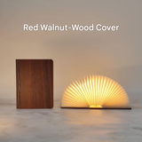 Wooden LED Folding Book Lamp – Night Light
