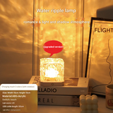Romantic Water Ripple LED Night Light – Color Projection Lamp | Touch Control