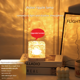 Romantic Water Ripple LED Night Light – Color Projection Lamp | Touch Control