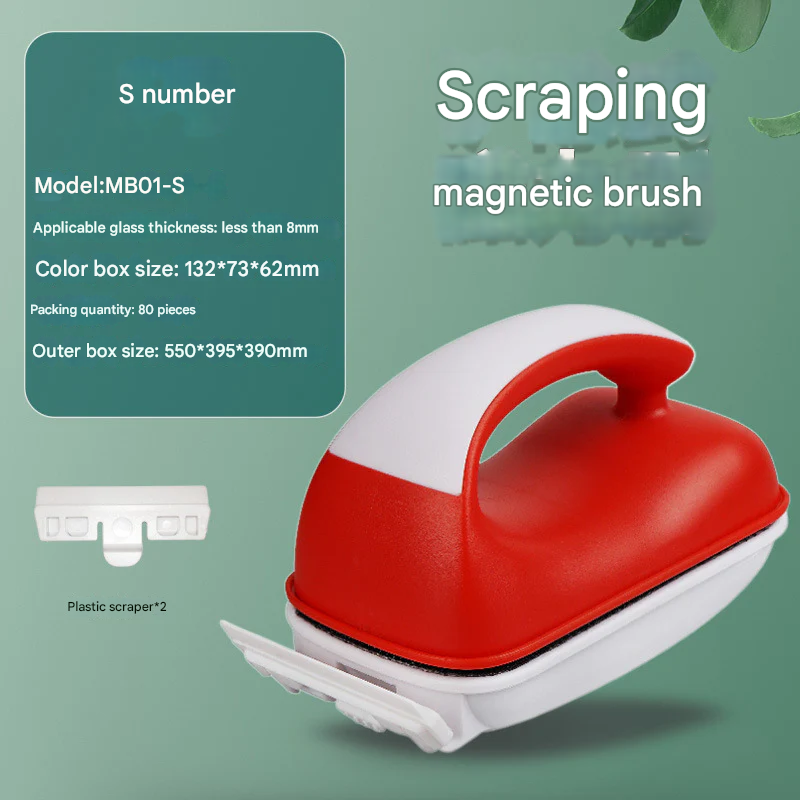 Magnetic Aquarium Glass Cleaner – Algae Scraper Brush for Fish Tanks with Multi-Angle Cleaning