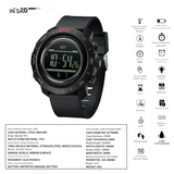 SANDA Outdoor Sports Digital Watch – Waterproof Compass & Smart Features