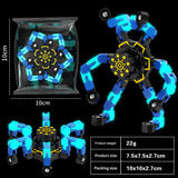 Luminous Mechanical Fidget Gyroscope Toy – ABS Finger Spinner with Steel Ball