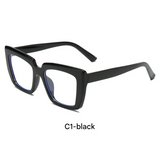 Candy Color Anti-Blue Light Glasses – Square Frame Eyewear for Adults, Myopia-Ready
