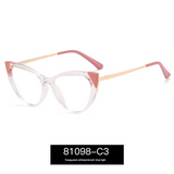 Cat-Eye Blue Light Blocking Glasses for Women – Large Full Frame TR90 Optical Eyewear