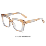 Candy Color Anti-Blue Light Glasses – Square Frame Eyewear for Adults, Myopia-Ready