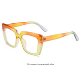 Candy Color Anti-Blue Light Glasses – Square Frame Eyewear for Adults, Myopia-Ready