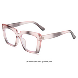 Candy Color Anti-Blue Light Glasses – Square Frame Eyewear for Adults, Myopia-Ready