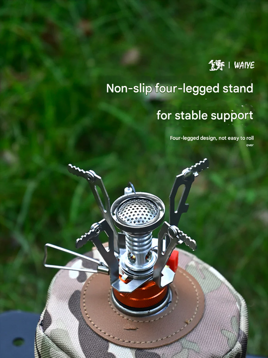 Portable Camping Stove with Electronic Ignition – All-in-One Butane Gas Cooker