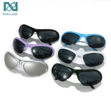 [Glare X] Futuristic Semi Rimless Sunglasses