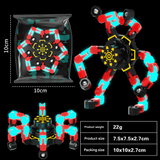 Luminous Mechanical Fidget Gyroscope Toy – ABS Finger Spinner with Steel Ball