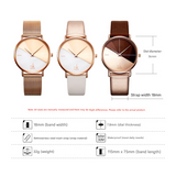 SK Women’s Quartz Watch – High-End Thin Strap Fashion Analog Timepiece
