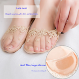 Women’s Lace Invisible Socks – Non-Slip Ultra-Thin Mesh Boat Socks for Everyday Comfort