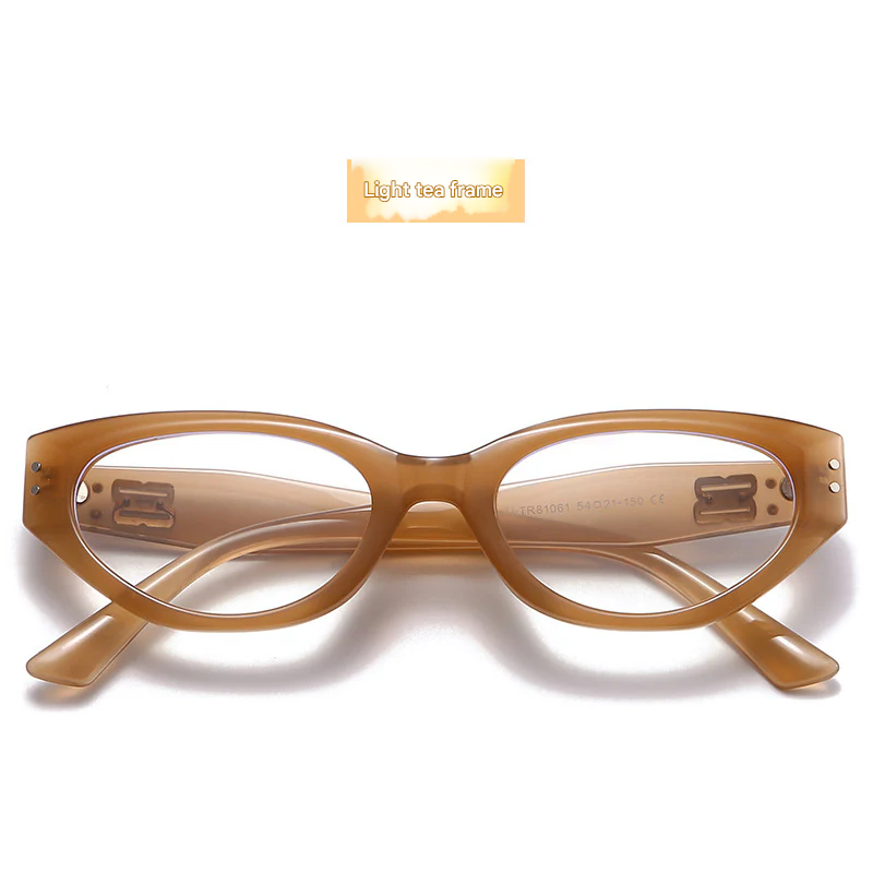 Cat-Eye Anti-Blue Light Glasses – TR90 Butterfly Frames for Small Faces, Myopia-Ready