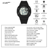 Sanda Digital Sports Watch – Waterproof, Luminous Multifunction Watch for Men & Women