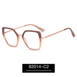 Geometric Polygon Anti-Blue Light Glasses for Women – Metal Full Frame