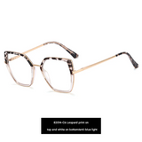 Geometric Polygon Anti-Blue Light Glasses for Women – Metal Full Frame
