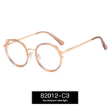 Women’s Round TR90 Blue Light Glasses Frame – Ultra-Light Full Frame Eyewear
