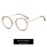 Women’s Round TR90 Blue Light Glasses Frame – Ultra-Light Full Frame Eyewear