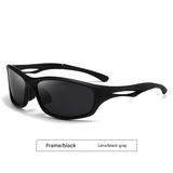 [Solarix] Silver Wraparound Sunglasses