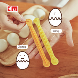 Boiled Egg Cutter Tool – Zigzag Egg Carving Mold, Kitchen Gadget for Decorative Eggs
