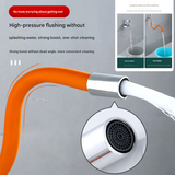 Flexible Faucet Extender for Bathroom – 360° Rotating, Splash-Proof, Universal Connector