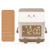 Cute Milk Box Mini Alarm Clock