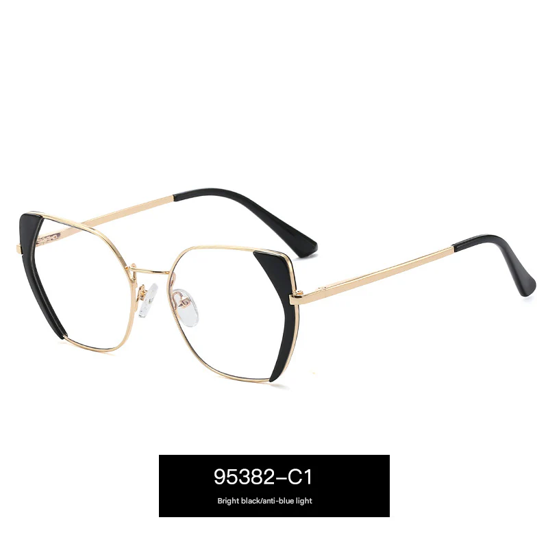 Women’s Polygon Blue Light Blocking Glasses – TR90 Full Frame Eyewear