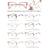 Cat-Eye Anti-Blue Light Glasses for Women – Light Luxury Optical Frame | Myopia-Ready