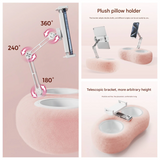 Plush Pillow Tablet & Phone Stand – Folding Lazy Holder for Bed, Sofa & Desk