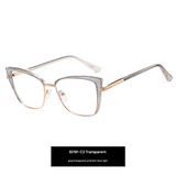 Cat-Eye Anti-Blue Light Glasses for Women – Light Luxury Optical Frame | Myopia-Ready