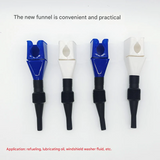 Square Bayonet Oil Funnel – Hands-Free Acrylic Refueling Tool for Kitchen & Automotive