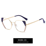 Women’s Polygon Blue Light Blocking Glasses – TR90 Full Frame Eyewear