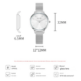 Sinobi Women’s Diamond Face Watch – Square Dial, Waterproof Quartz Fashion Timepiece
