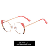 Women’s Polygon Blue Light Blocking Glasses – TR90 Full Frame Eyewear