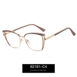 Cat-Eye Anti-Blue Light Glasses for Women – Light Luxury Optical Frame | Myopia-Ready